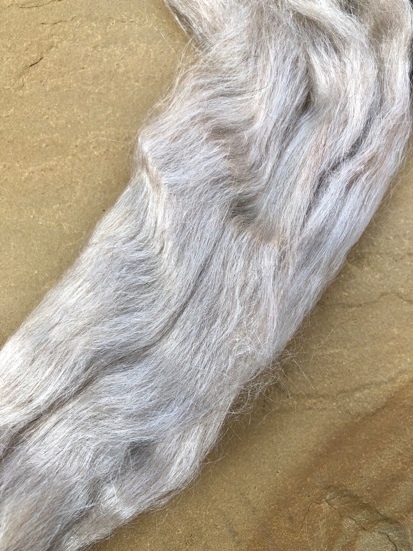 50/50 Bison/silk combed top