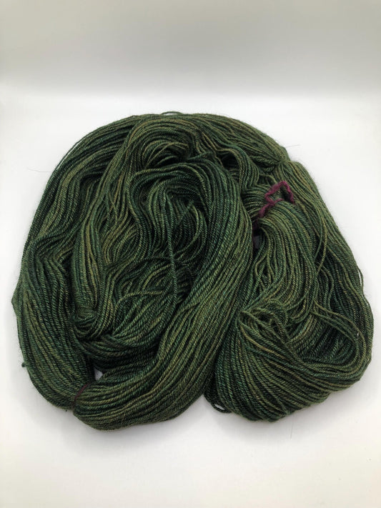 5.4oz/300yds handspun polwarth/llama/silk DK weight yarn