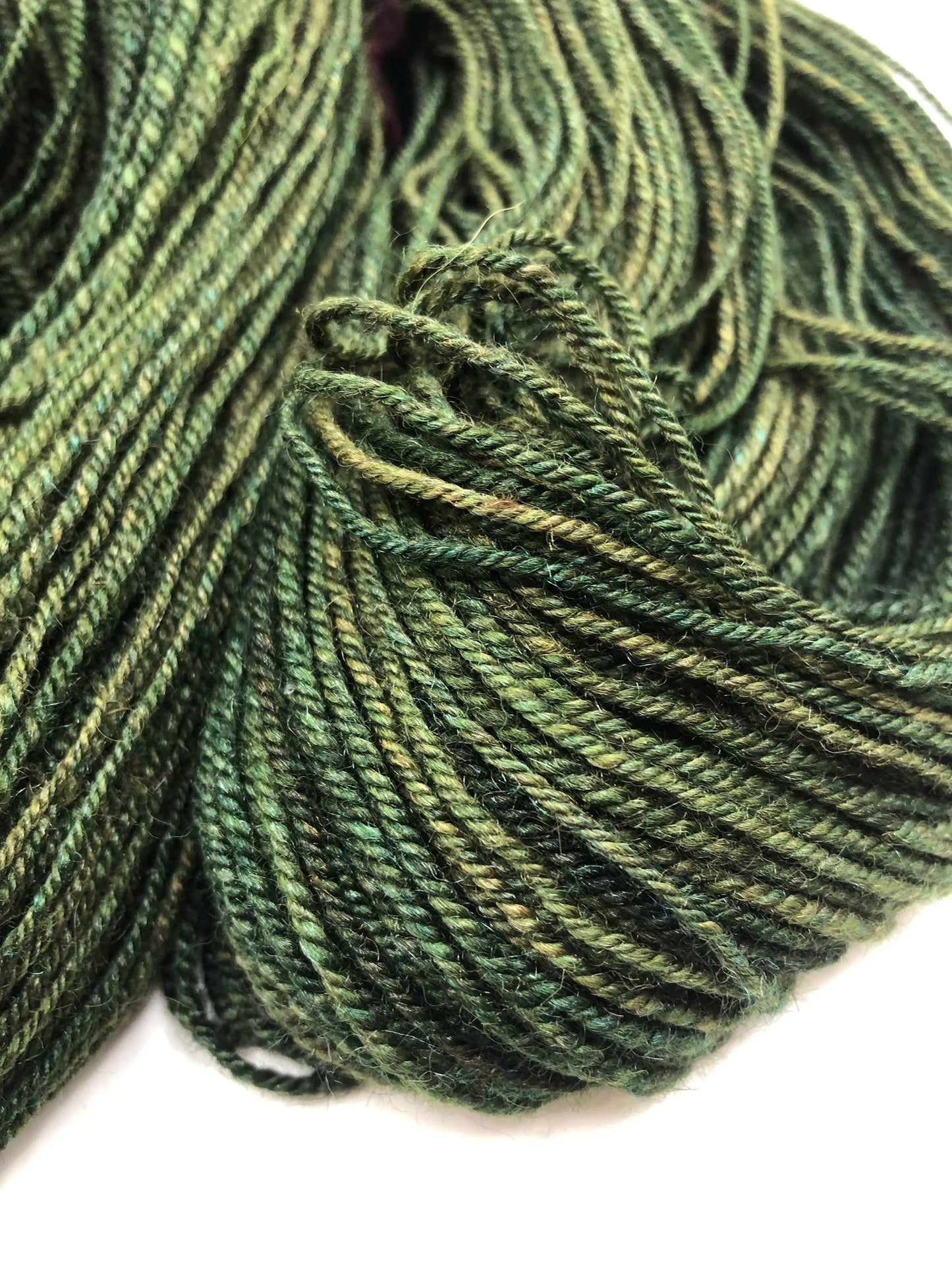 5.4oz/300yds handspun polwarth/llama/silk DK weight yarn